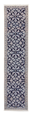 Runner Perser Rug - Nain - Royal - 367 x 75 cm - dark blue