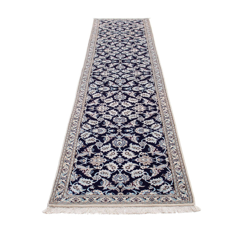 Runner Perser Rug - Nain - Royal - 367 x 75 cm - dark blue