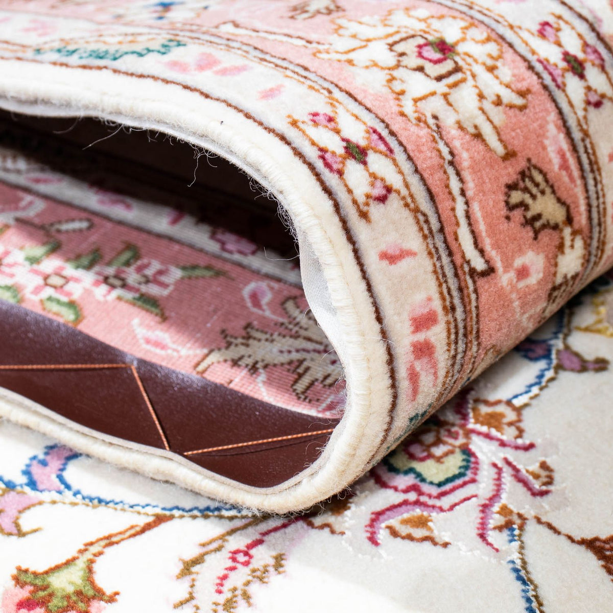 Runner Perser Rug - Tabriz - Royal - 215 x 81 cm - beige