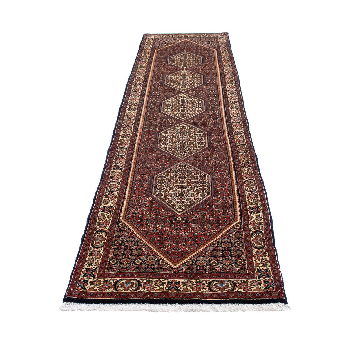 Runner Perser Rug - Bidjar - 364 x 78 cm - multicolored