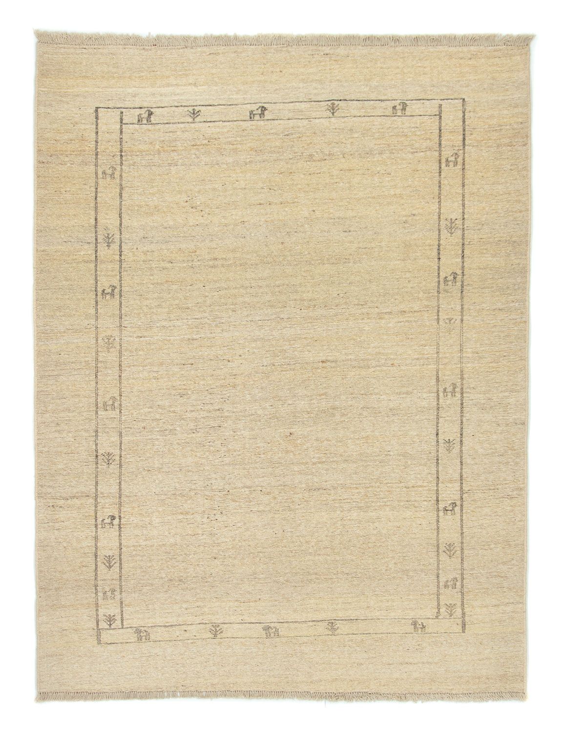 Gabbeh Rug - Perser - 197 x 147 cm - beige