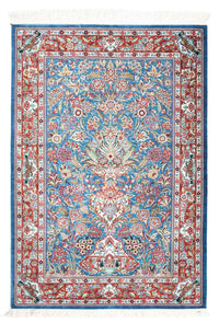 Perser Rug - Ghom - 119 x 81 cm - light blue