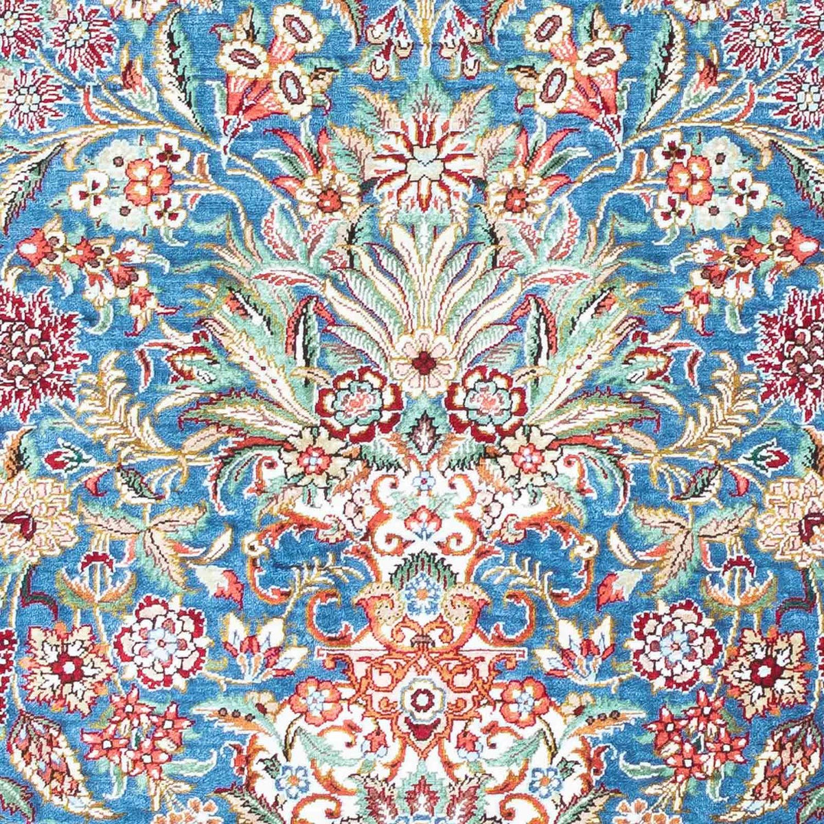 Perser Rug - Ghom - 119 x 81 cm - light blue