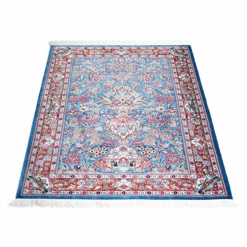 Perser Rug - Ghom - 119 x 81 cm - light blue
