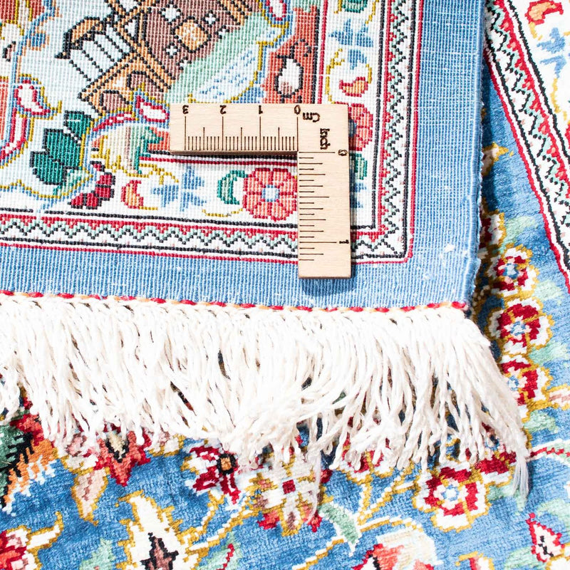 Perser Rug - Ghom - 119 x 81 cm - light blue