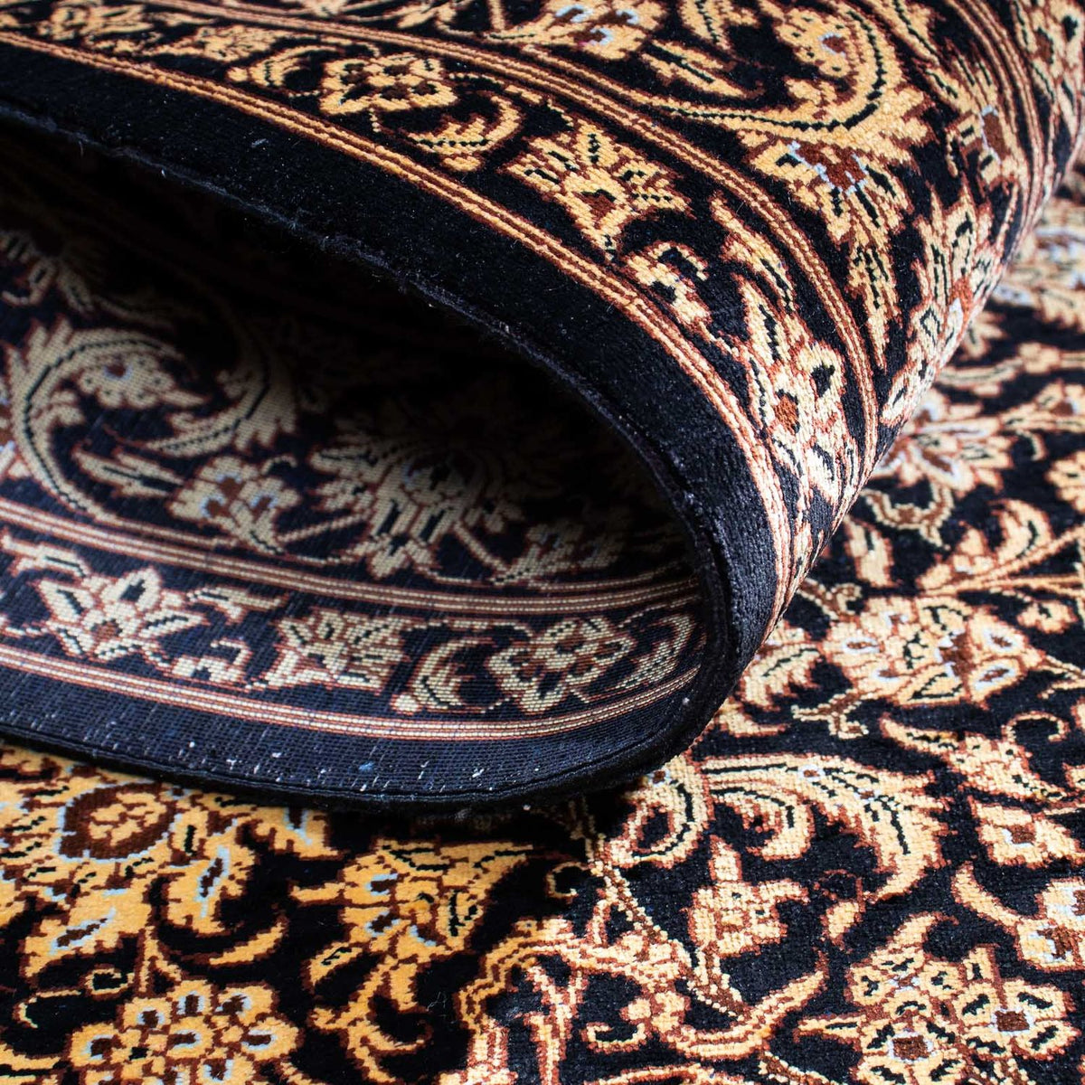 Perser Rug - Ghom - 118 x 80 cm - dark blue