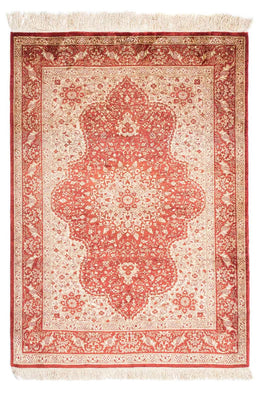 Oriental Rug - Hereke - 122 x 69 cm - dark red