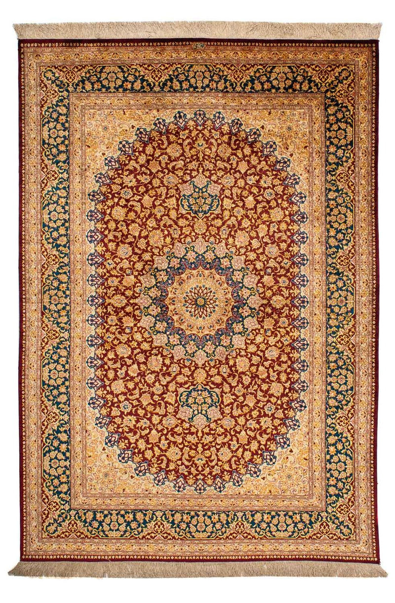 Silk Rug - Chinese Silk - 198 x 137 cm - multicolored
