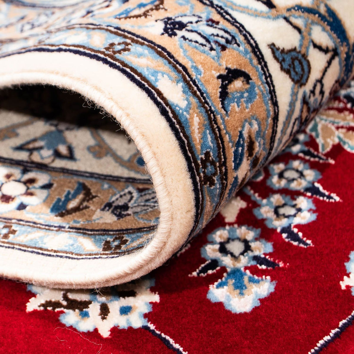 Perser Rug - Nain - Premium - 242 x 158 cm - dark red