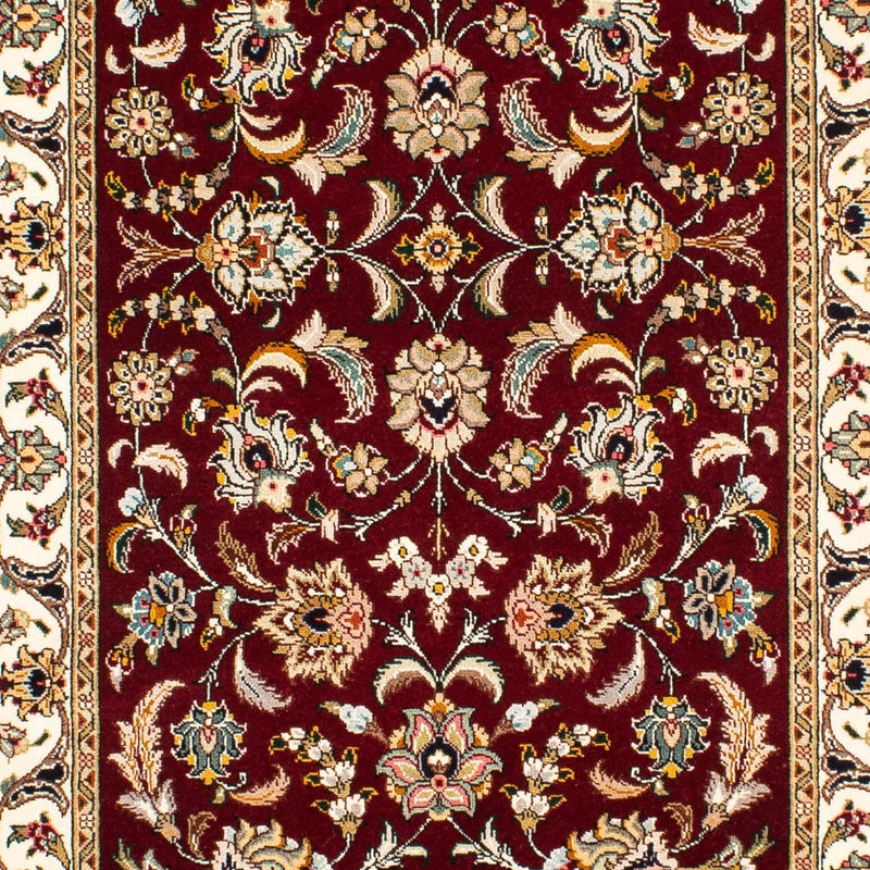 Runner Perser Rug - Tabriz - Royal - 315 x 88 cm - dark red