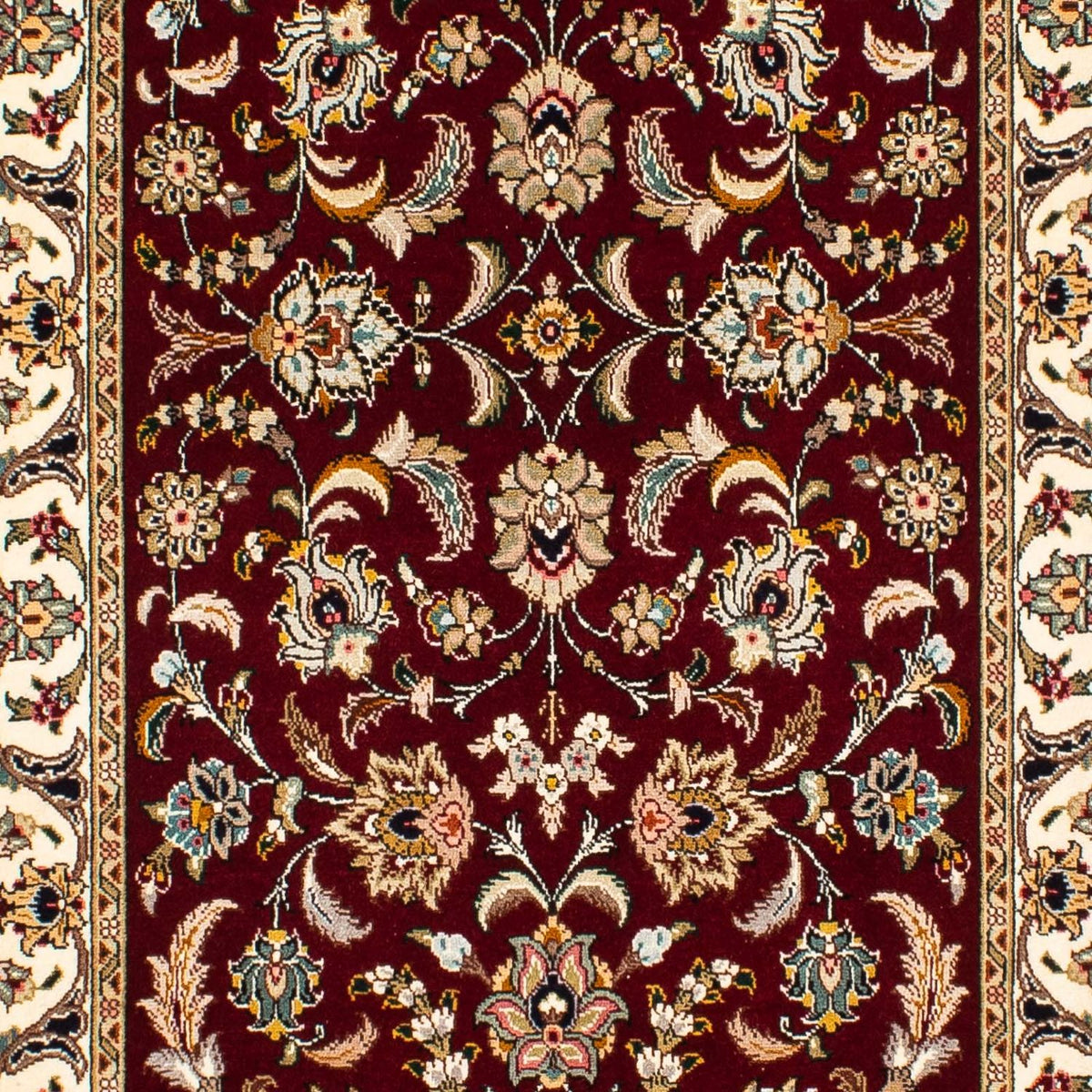Runner Perser Rug - Tabriz - Royal - 317 x 88 cm - dark red