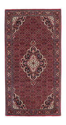 Runner Perser Rug - Bidjar - 202 x 104 cm - dark red