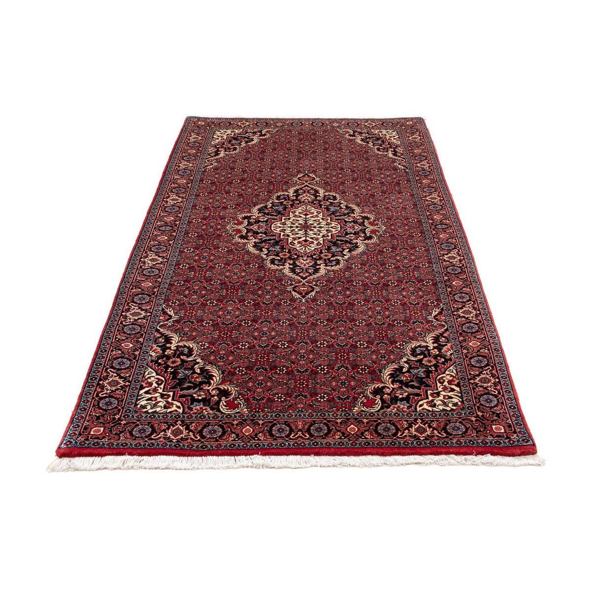 Runner Perser Rug - Bidjar - 202 x 104 cm - dark red