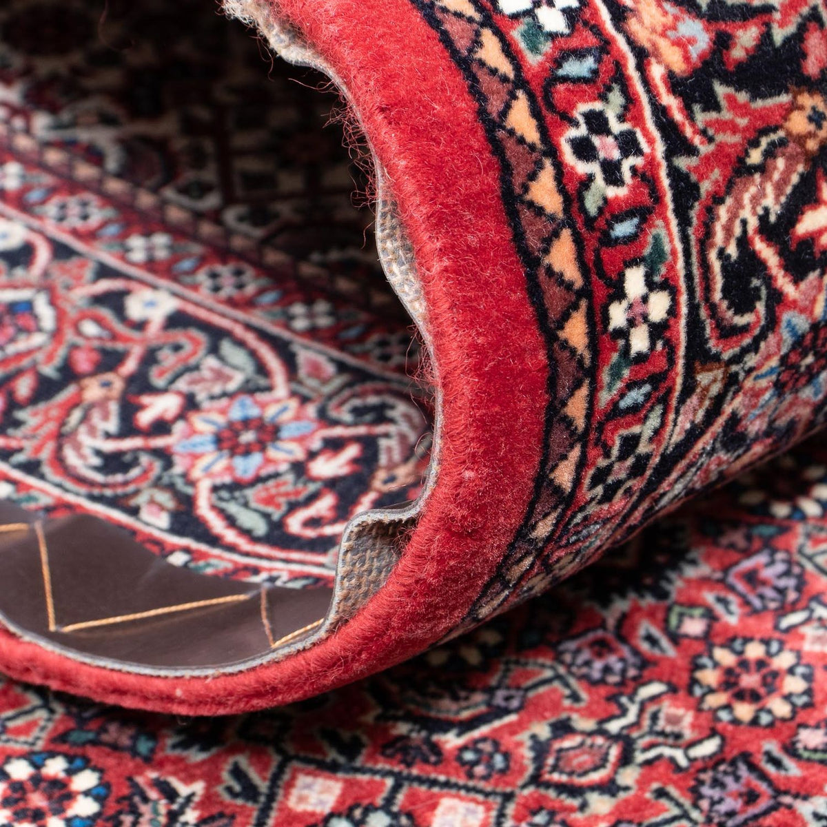 Runner Perser Rug - Bidjar - 346 x 82 cm - dark red