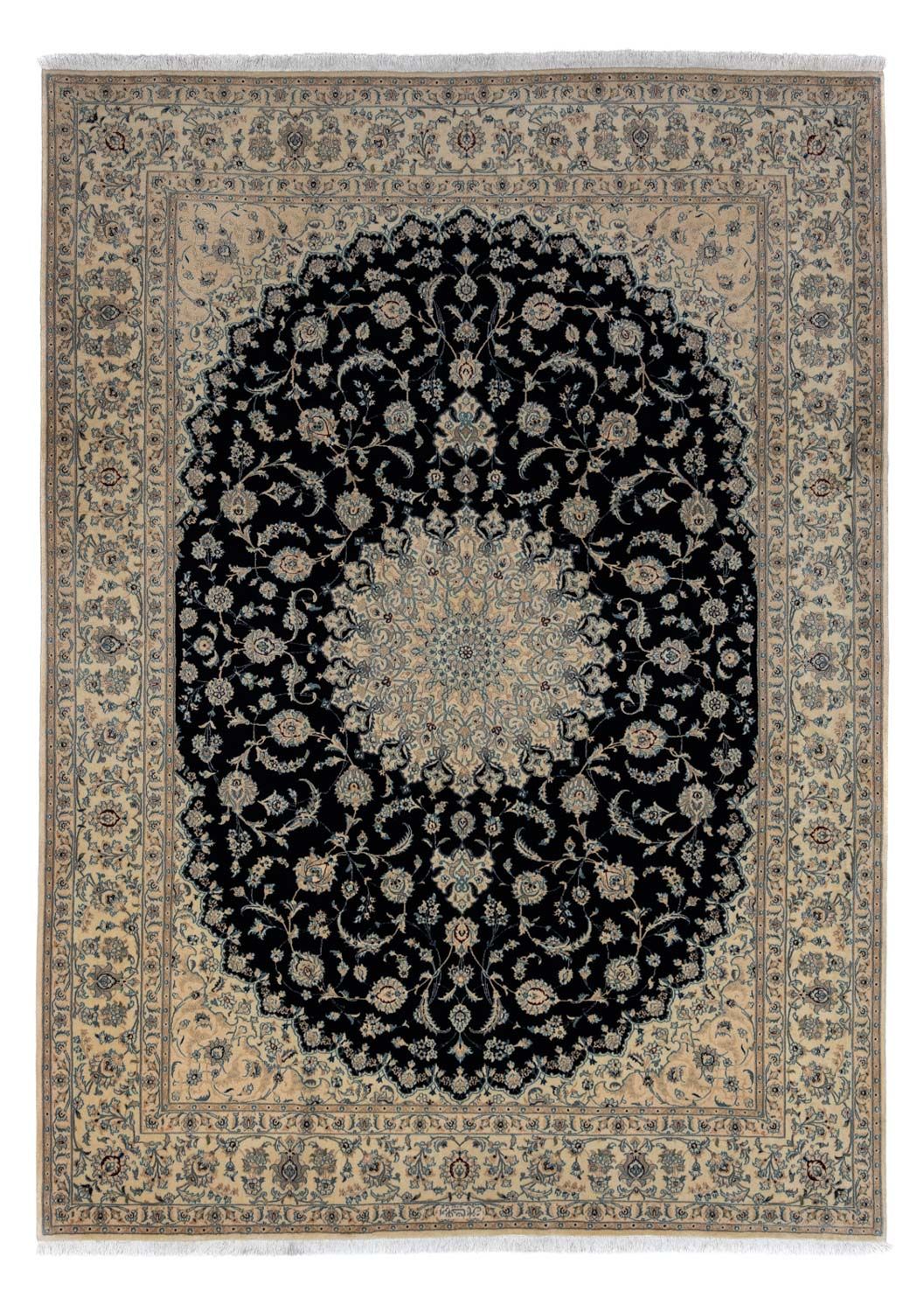 Perser Rug - Nain - Royal - 344 x 250 cm - black
