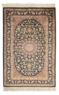 Perser Rug - Ghom - 120 x 79 cm - dark blue