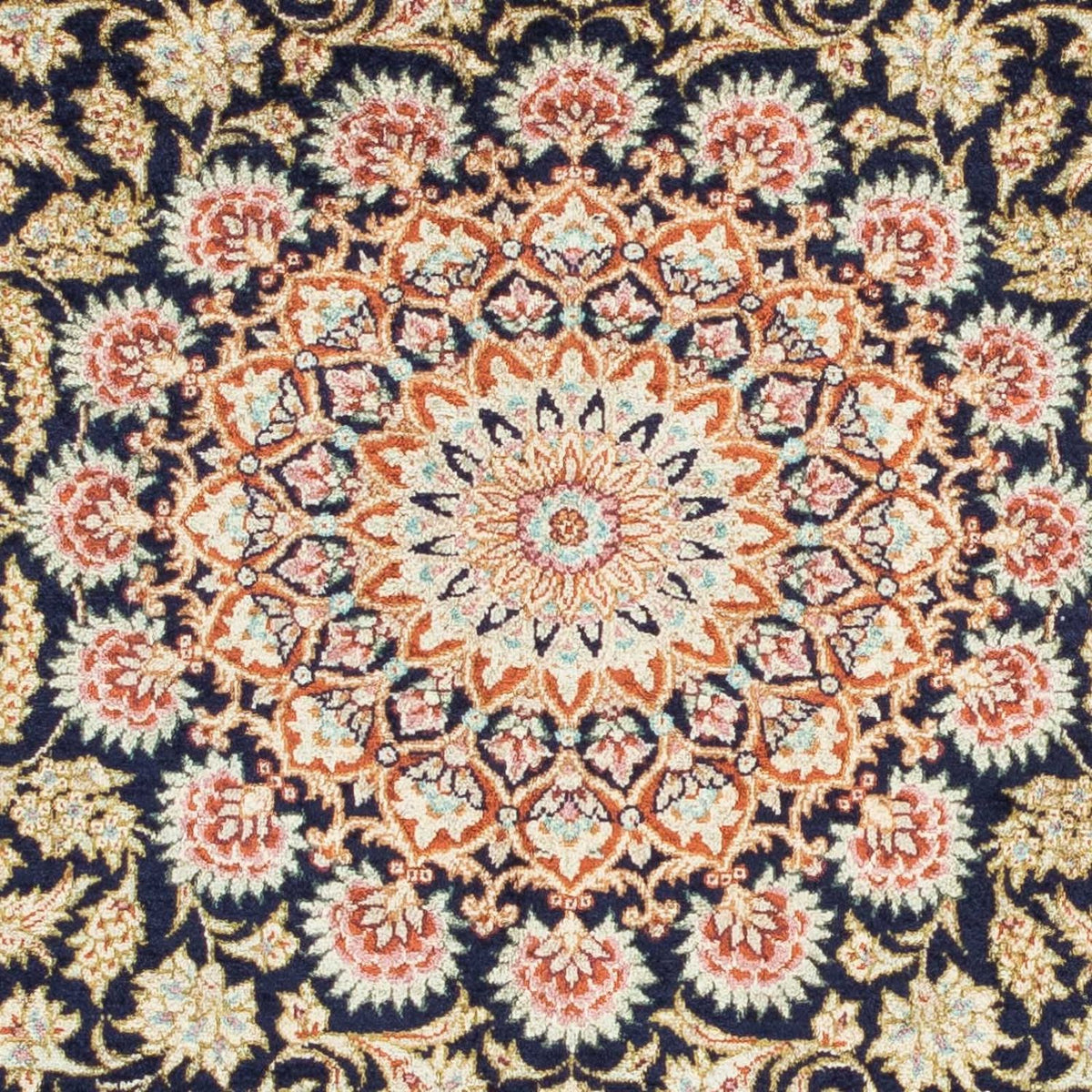 Perser Rug - Ghom - 120 x 79 cm - dark blue