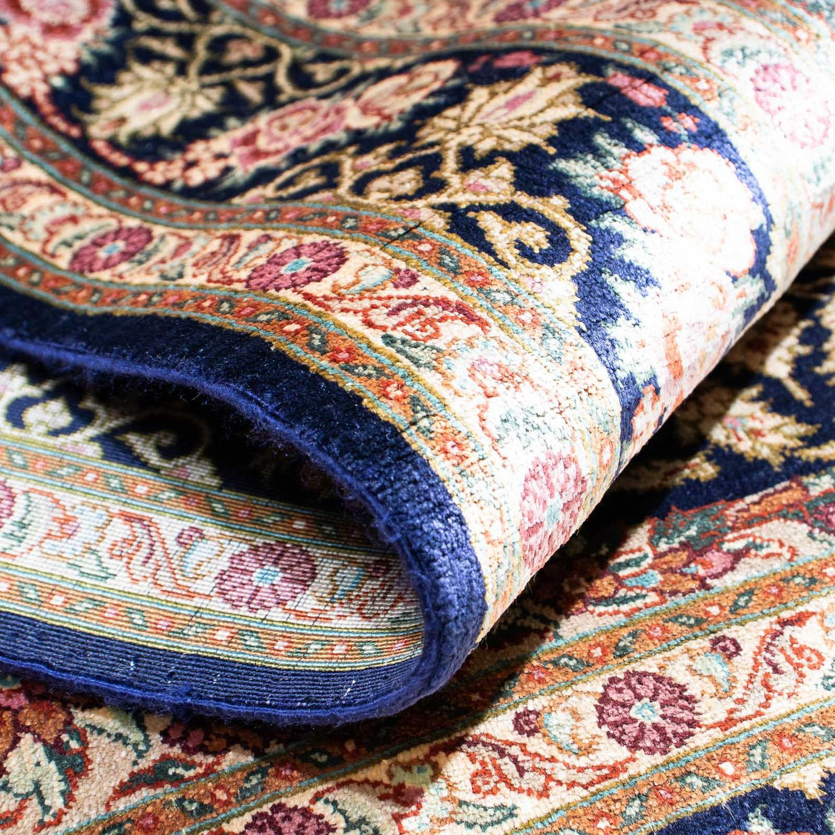 Perser Rug - Ghom - 120 x 79 cm - dark blue