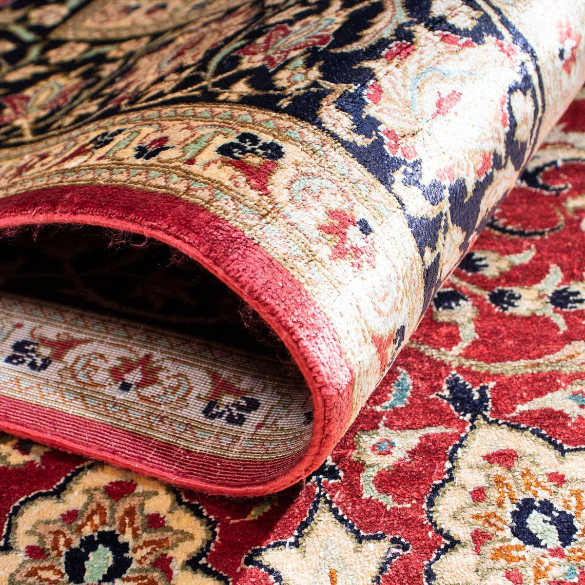 Perser Rug - Ghom - 151 x 100 cm - red