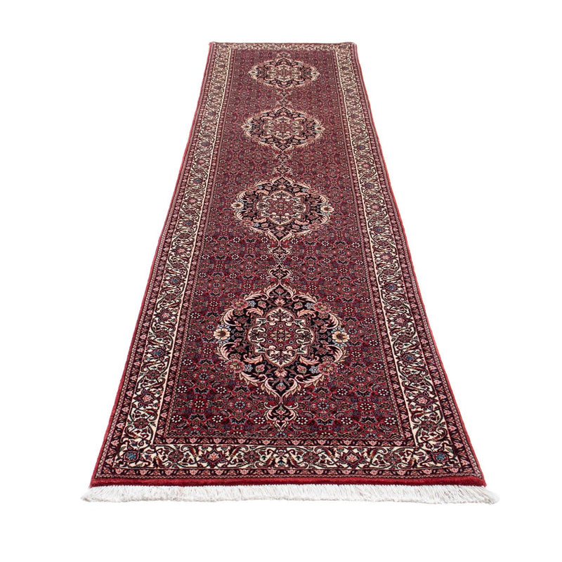 Runner Perser Rug - Bidjar - 363 x 83 cm - dark red