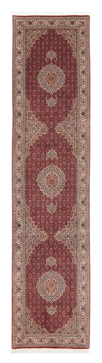 Runner Perser Rug - Tabriz - 351 x 83 cm - dark red