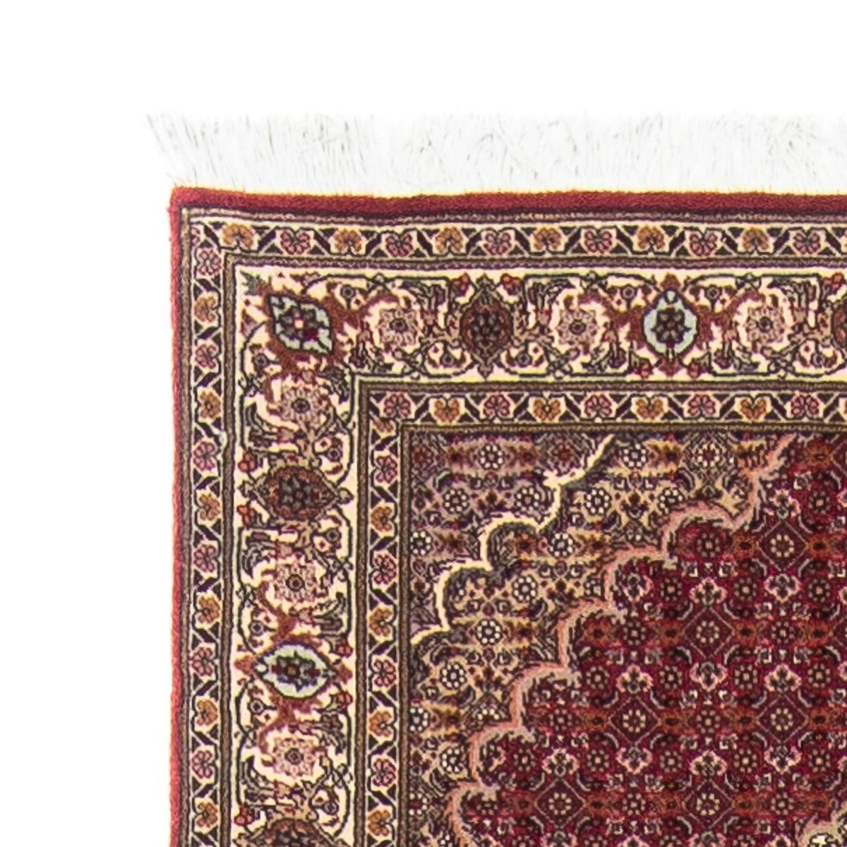 Runner Perser Rug - Tabriz - 351 x 83 cm - dark red