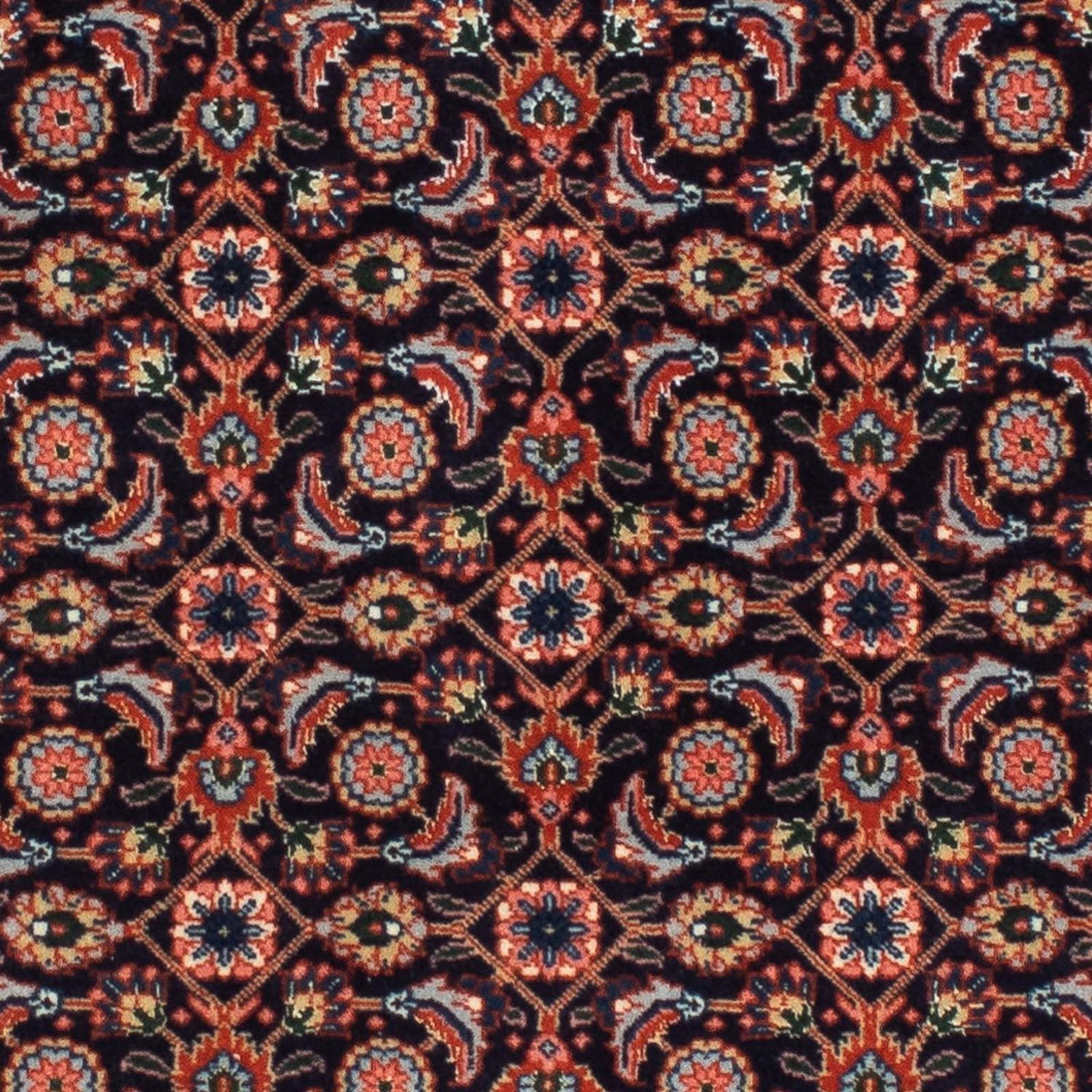 Runner Perser Rug - Tabriz - 210 x 75 cm - dark blue