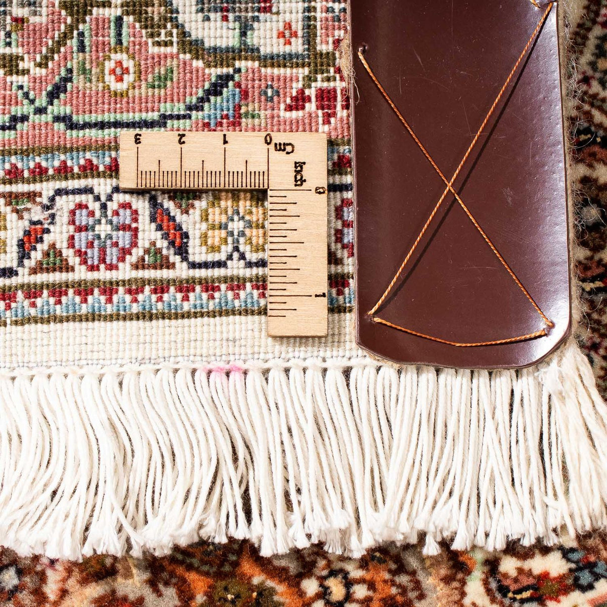 Runner Perser Rug - Tabriz - 302 x 85 cm - light brown