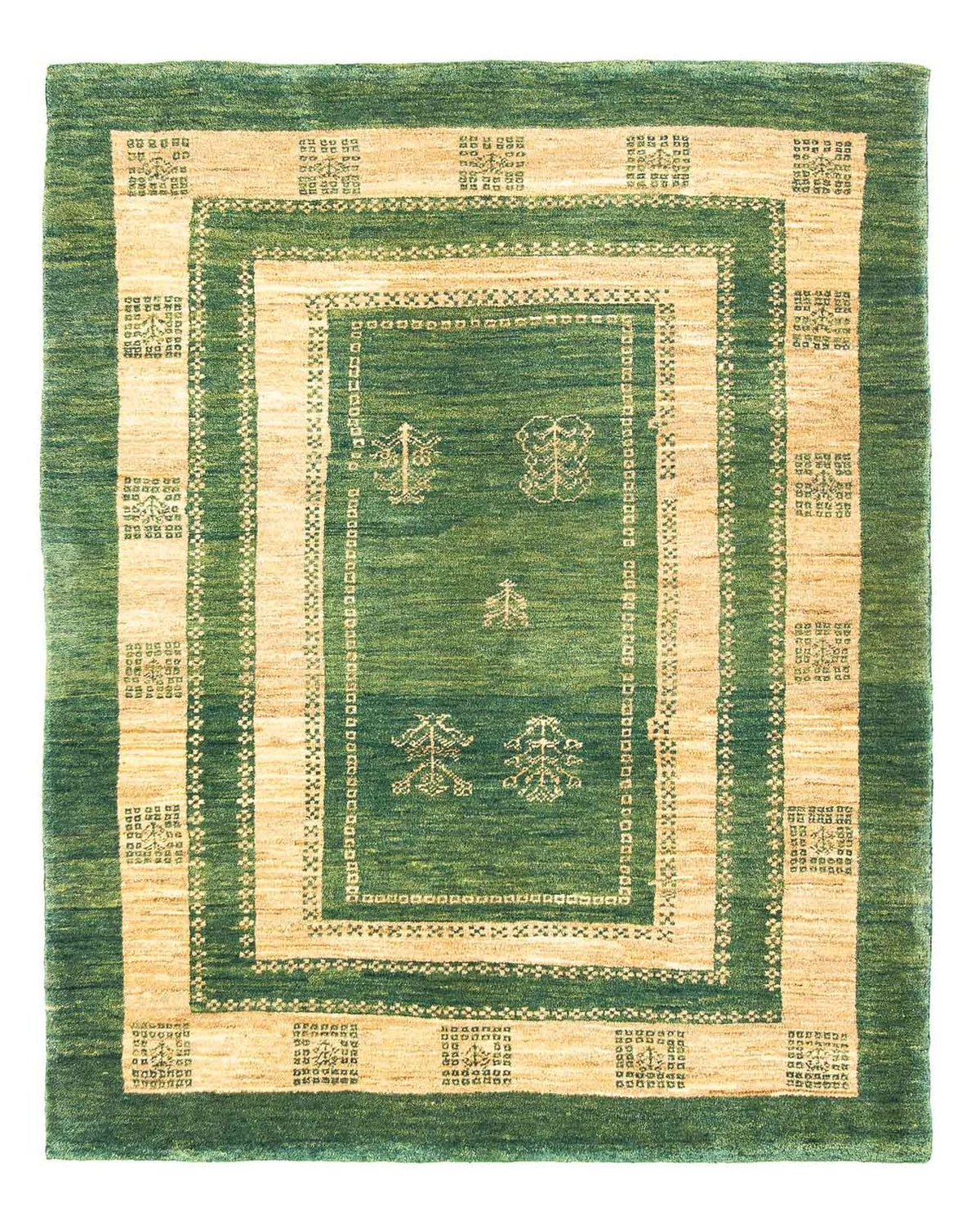 Gabbeh Rug - Perser - 188 x 151 cm - green