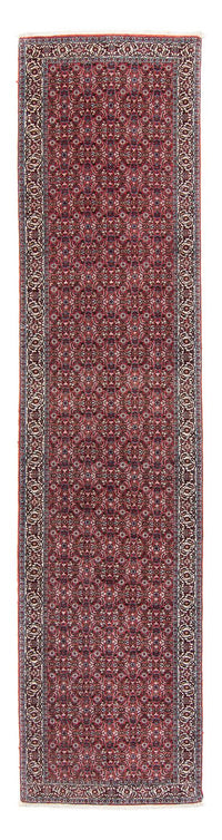 Runner Perser Rug - Bidjar - 385 x 84 cm - dark red