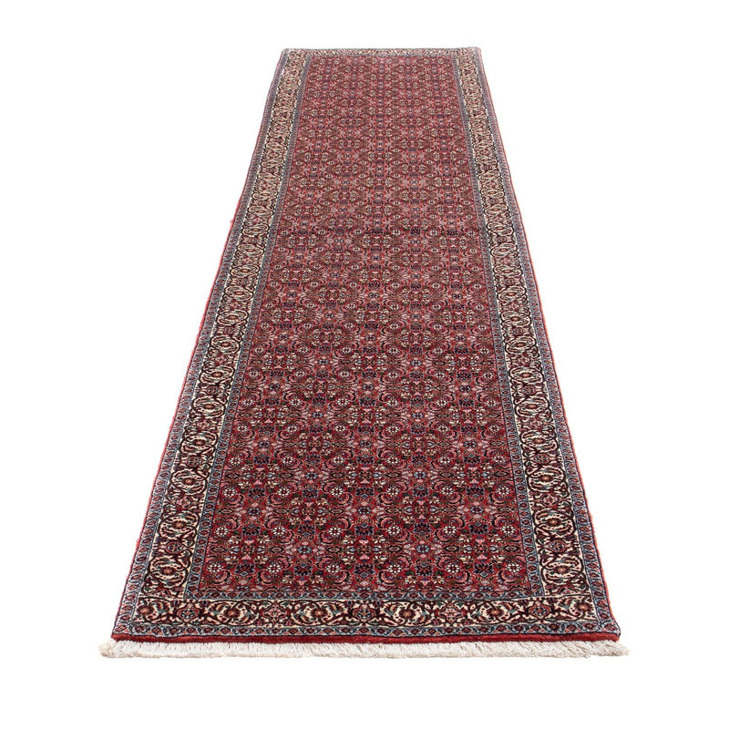 Runner Perser Rug - Bidjar - 385 x 84 cm - dark red