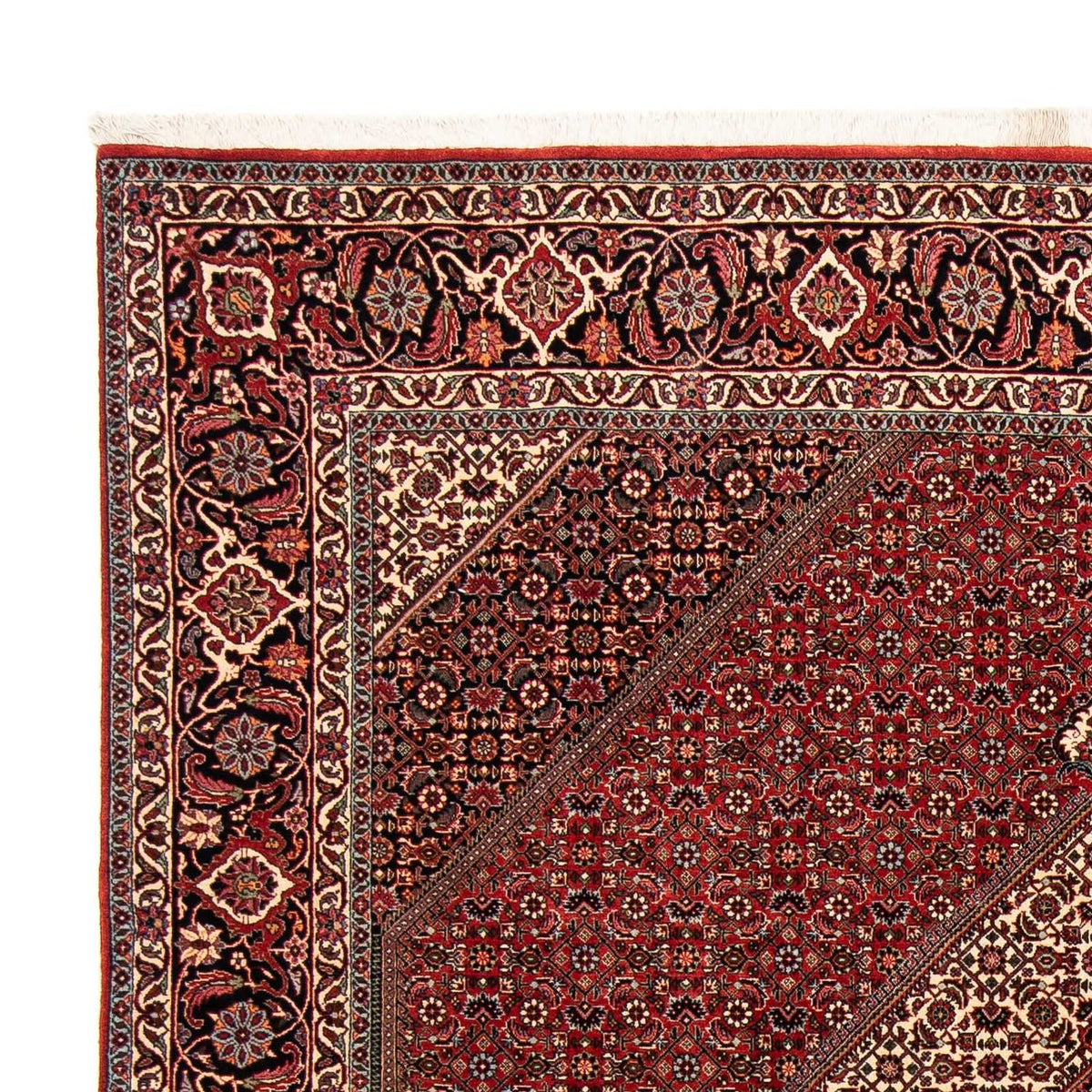 Perser Rug - Bidjar - 253 x 202 cm - dark red