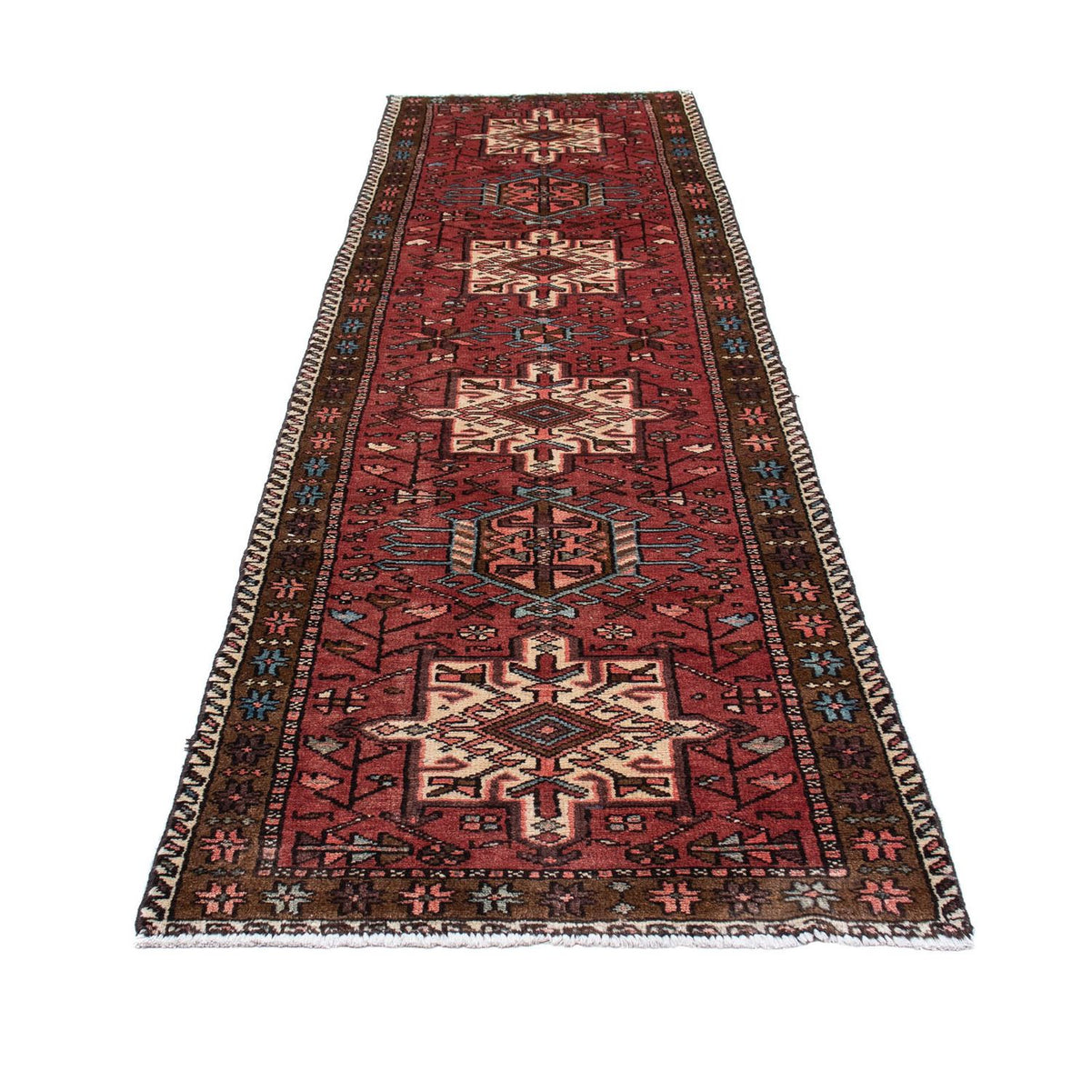 Runner Perser Rug - Nomadic - 304 x 85 cm - dark red