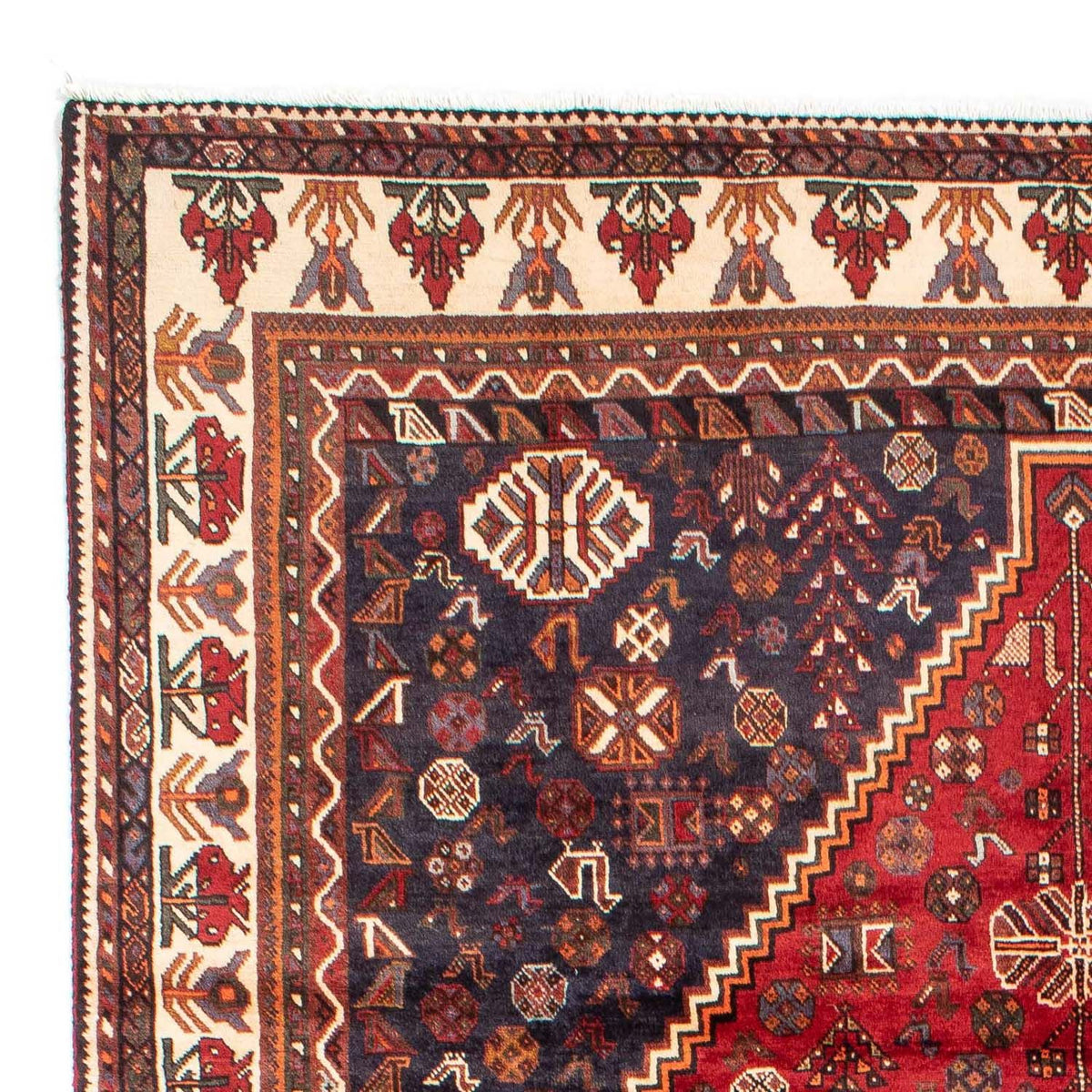 Perser Rug - Nomadic - 312 x 216 cm - dark red