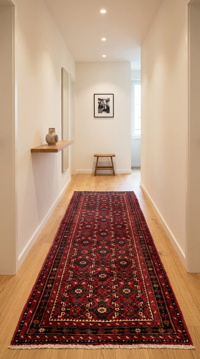 Hosseinabad Rug 200x80cm - Persian Rugs