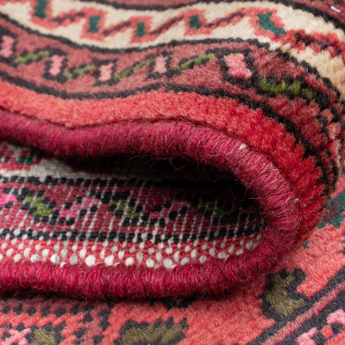 Runner Perser Rug - Nomadic - 198 x 73 cm - dark red