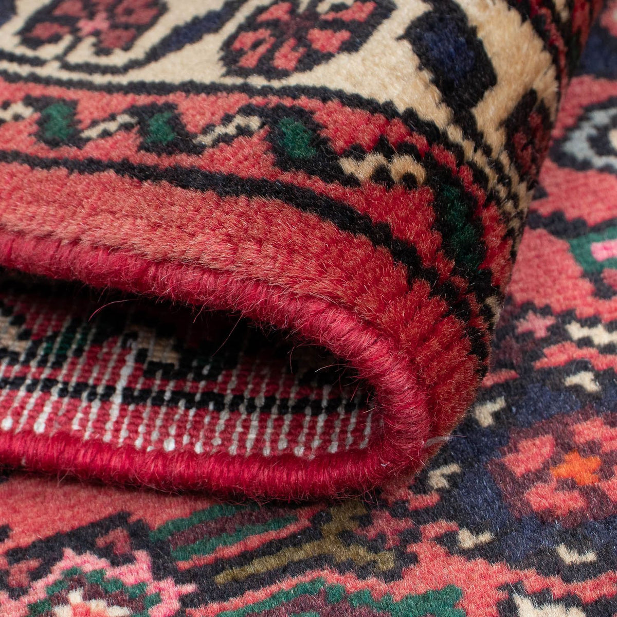 Runner Perser Rug - Nomadic - 200 x 75 cm - dark red