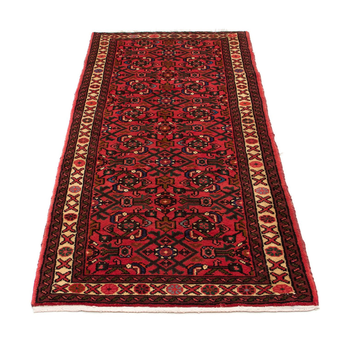 Runner Perser Rug - Nomadic - 195 x 74 cm - dark red
