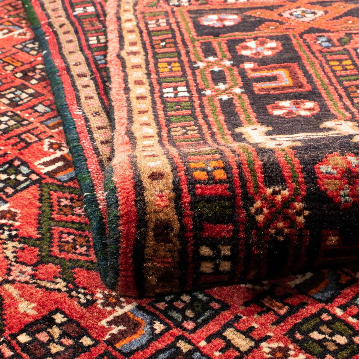 Perser Rug - Nomadic - 225 x 145 cm - dark red