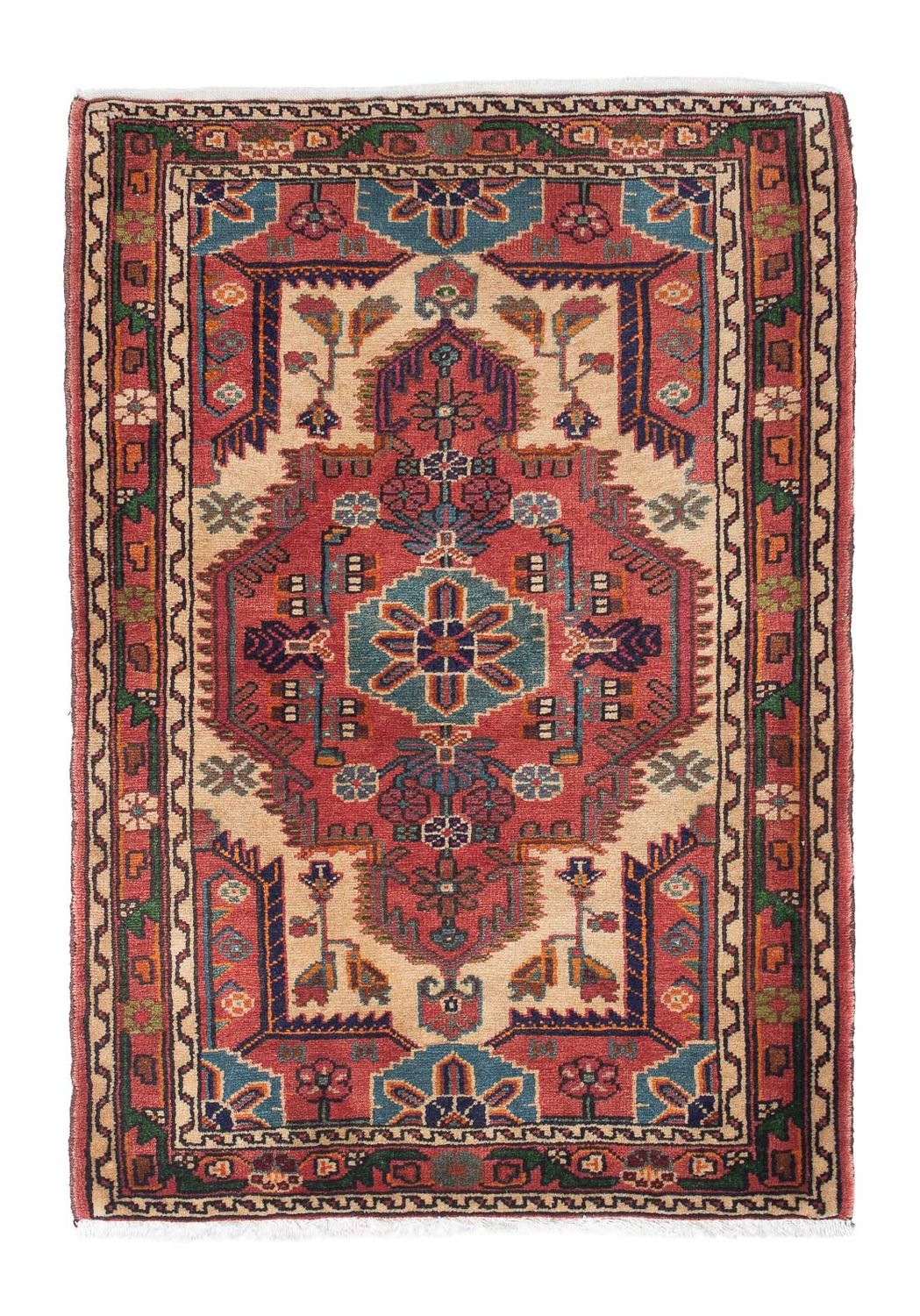 Perser Rug - Nomadic - 130 x 92 cm - light red