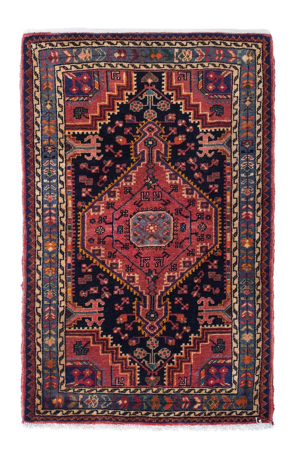 Perser Rug - Nomadic - 128 x 86 cm - dark blue
