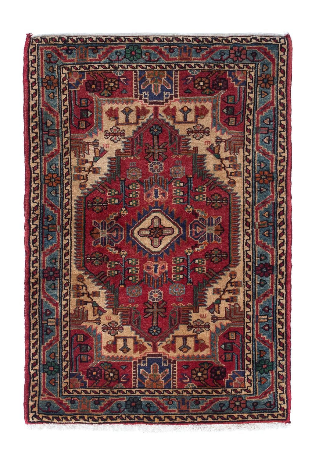 Perser Rug - Nomadic - 125 x 83 cm - dark red