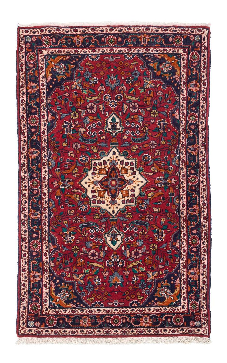Perser Rug - Nomadic - 128 x 88 cm - dark red