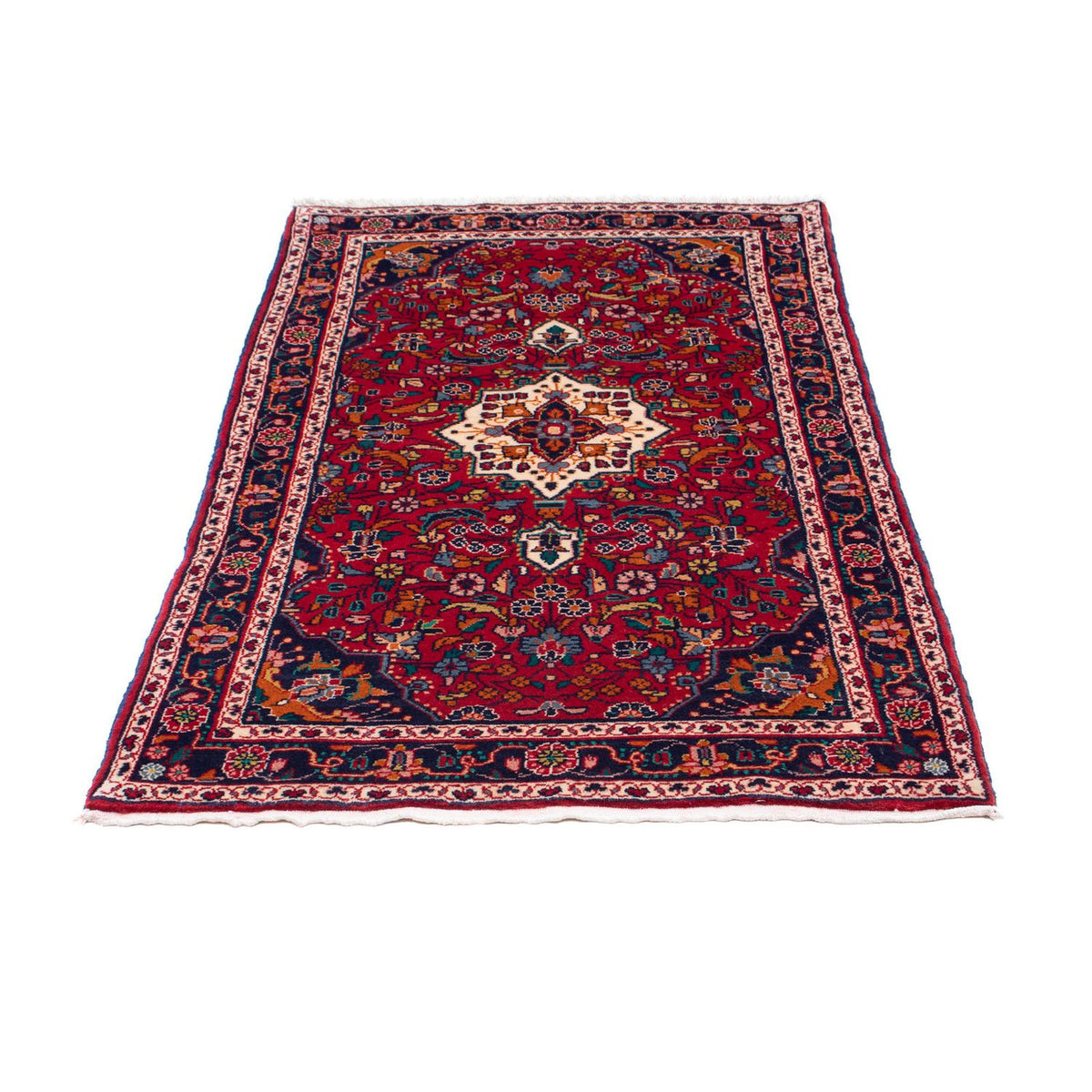 Perser Rug - Nomadic - 128 x 88 cm - dark red