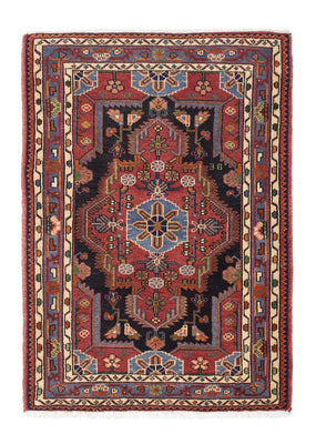 Perser Rug - Nomadic - 126 x 90 cm - dark red