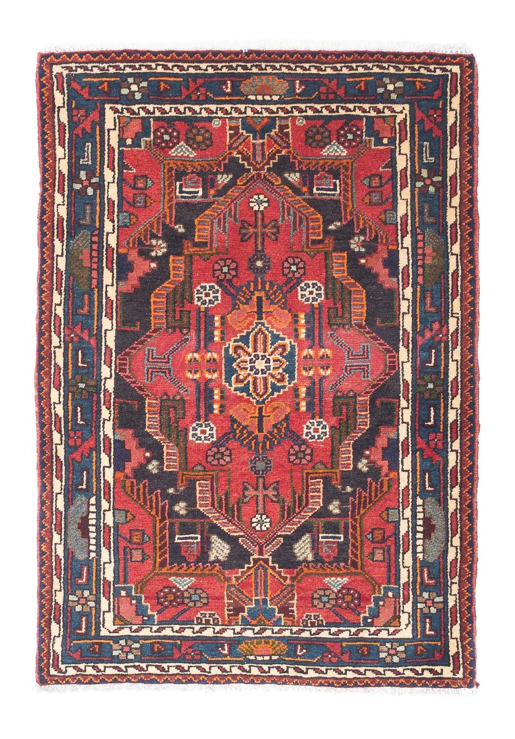 Perser Rug - Nomadic - 128 x 90 cm - red