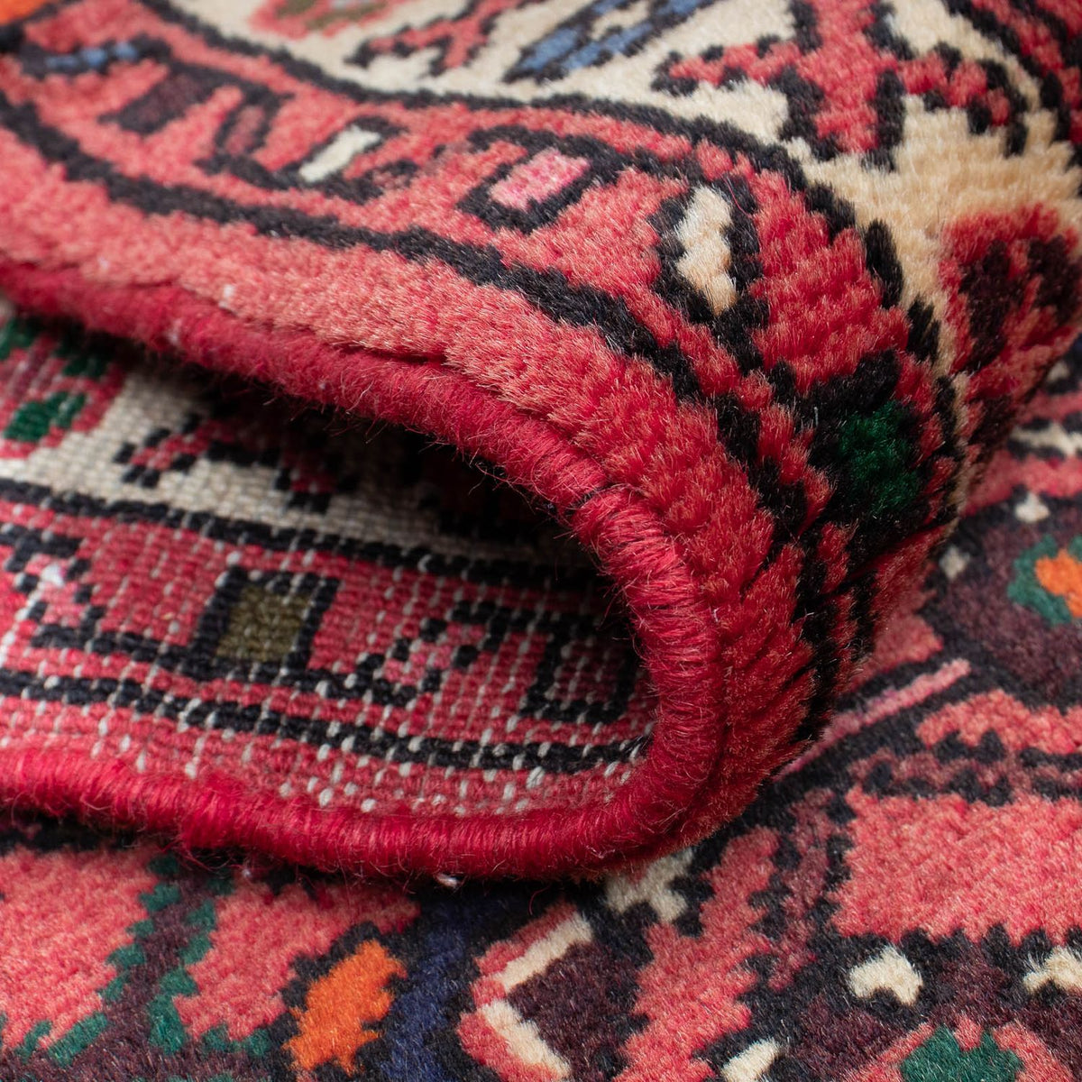 Runner Perser Rug - Nomadic - 196 x 70 cm - dark red