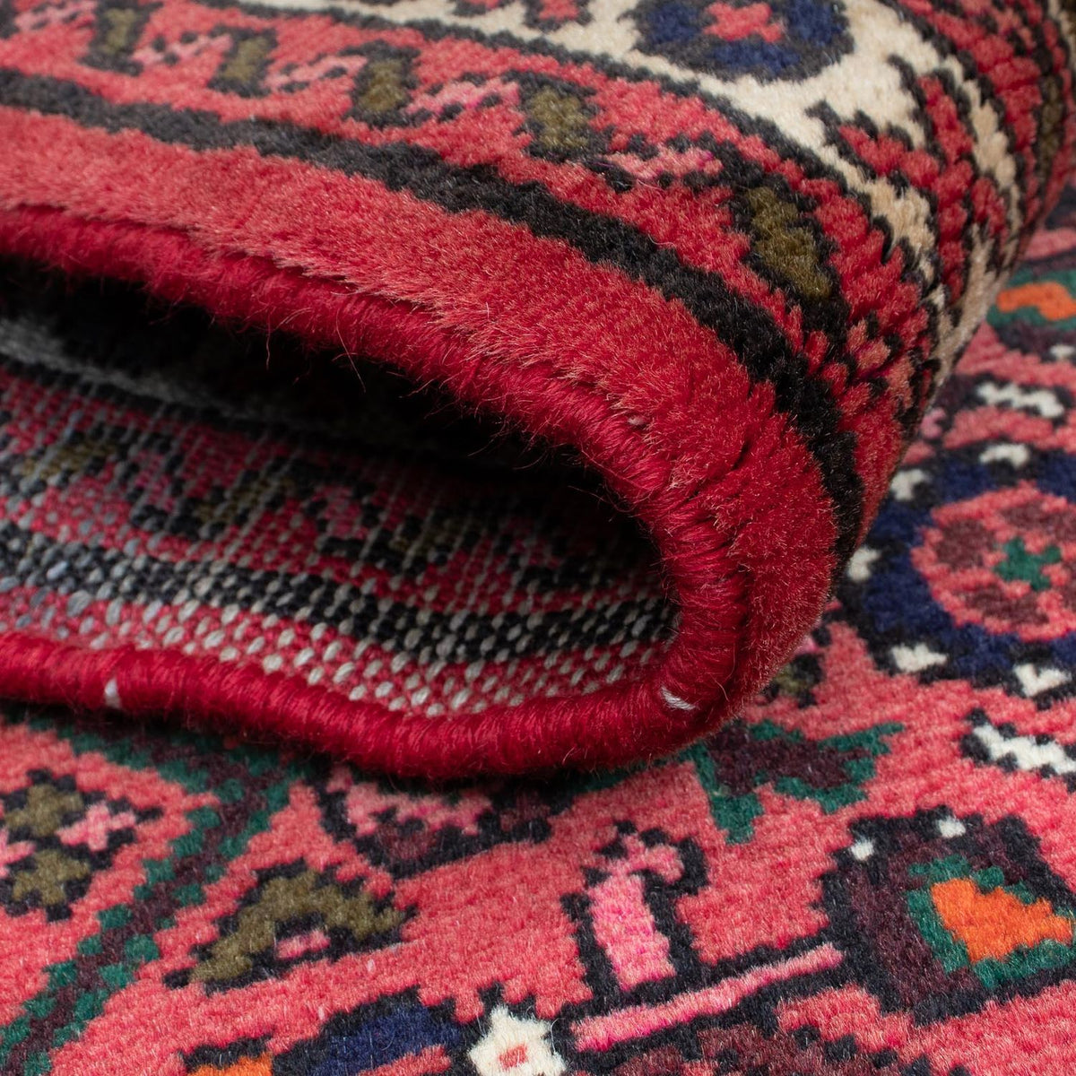 Runner Perser Rug - Nomadic - 195 x 74 cm - dark red