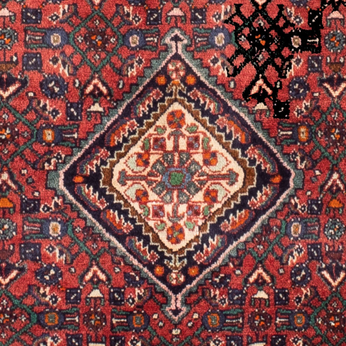 Perser Rug - Nomadic - 142 x 104 cm - dark red