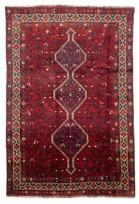 Perser Rug - Nomadic - 300 x 208 cm - dark red
